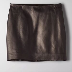 Wilfred  Joplin Leather Mini Skirt, Size 10